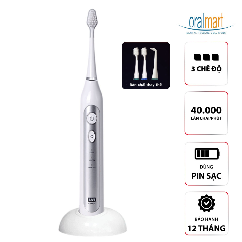 Bàn chải điện sóng âm Waterjet Sonic Toothbrush | Oralmart