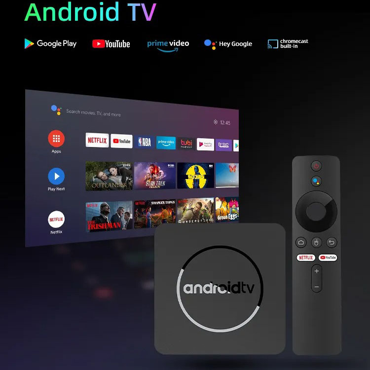 Android tivi box có điều khiển giọng nói tiếng việt hỗ trợ bluetooth Wifi 2 băng tần cài sẵn truyền hình cáp và xem phim HD miễn phí vĩnh viễn