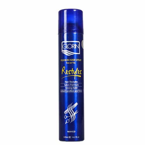 Keo xịt tóc Glorin Restyles Hair Spray cứng - 420ml, cam kết sản phẩm đúng mô tả, chất lượng đảm bảo