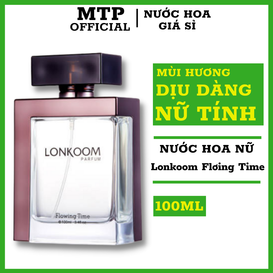 Nước hoa Lonkoom Flơing Time Dung Tích 100ml,Hương Thơm Mạnh Mẽ