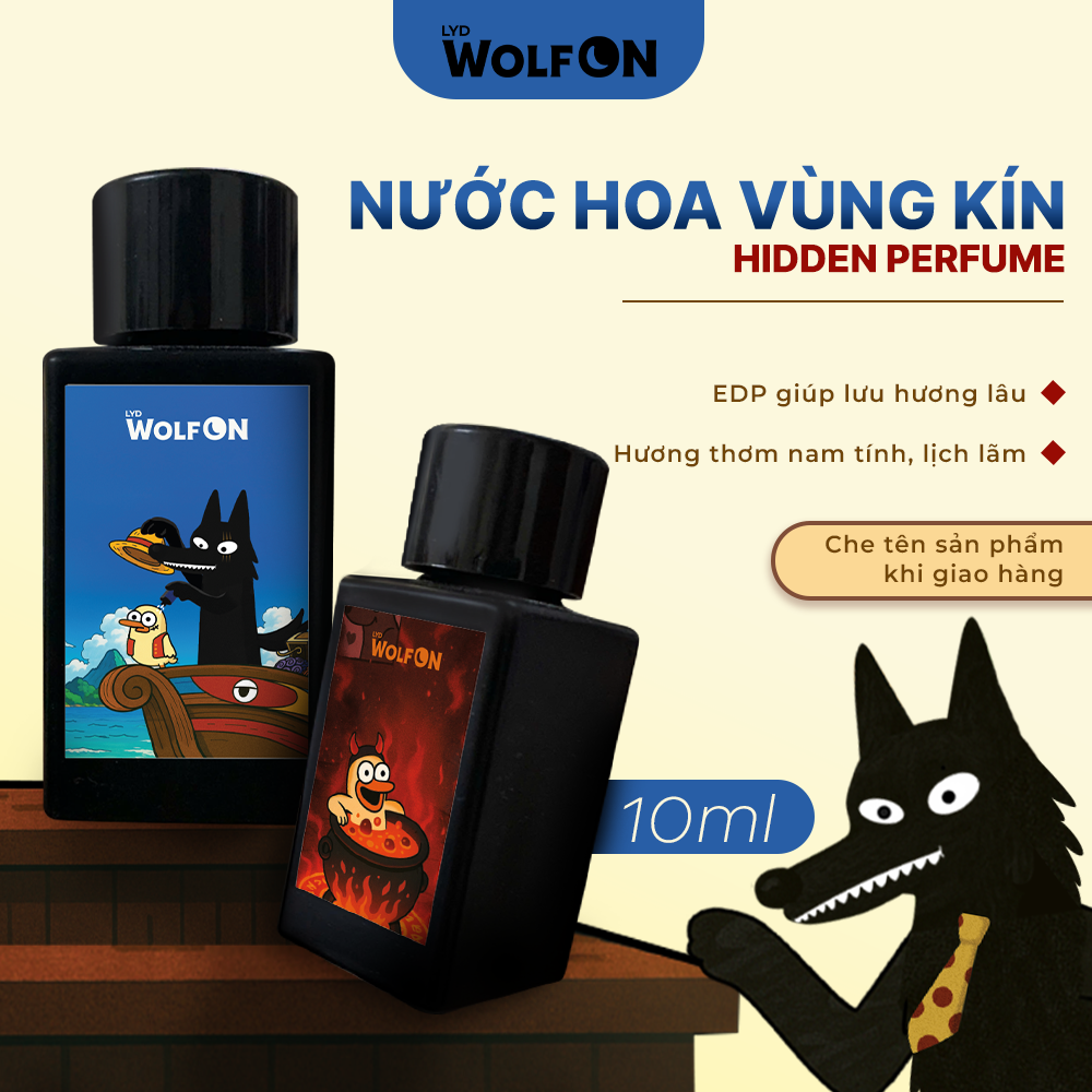 Nước Hoa Vùng Kín Nam Giới Hidden Perfume LYD Wolf ON Lưu Hương Mạnh Mẽ Cuốn Hút 10ml