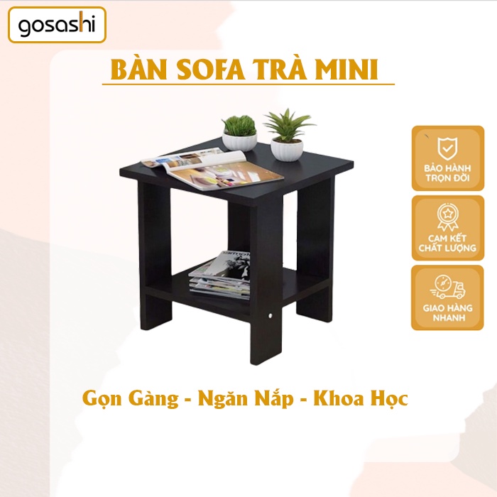 Bàn trà sofa phòng khách bàn trà sofa mini bàn trà ngồi bệt bàn trà sofa cao cấp bàn trà decor trang trí tiện lợi để ban công đầu giường 3 màu vân gỗ trắng đen