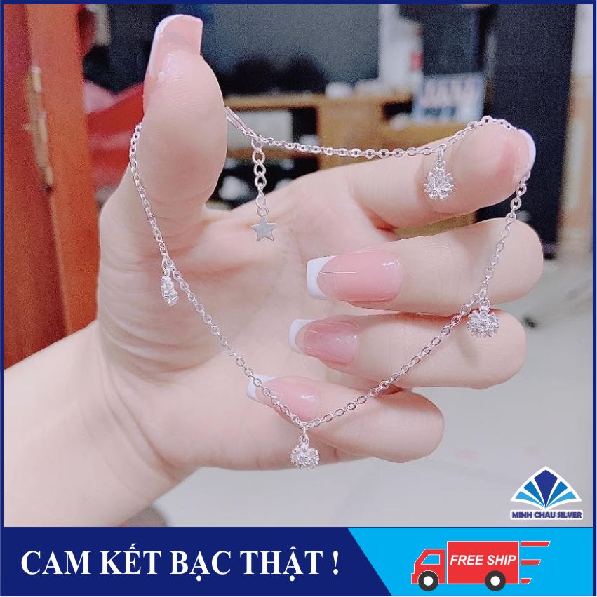 Lắc chân bạc mặt hoa