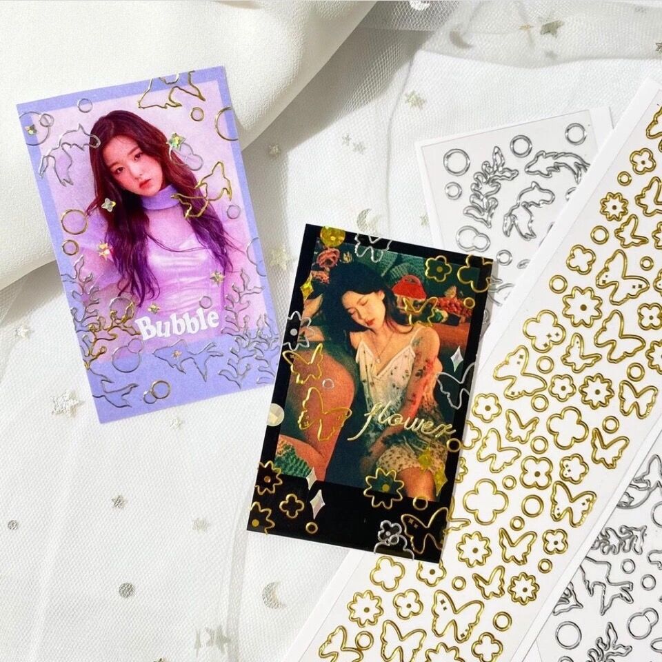 Tấm sticker Twinkle Line nhiều họa tiết xinh xắn
