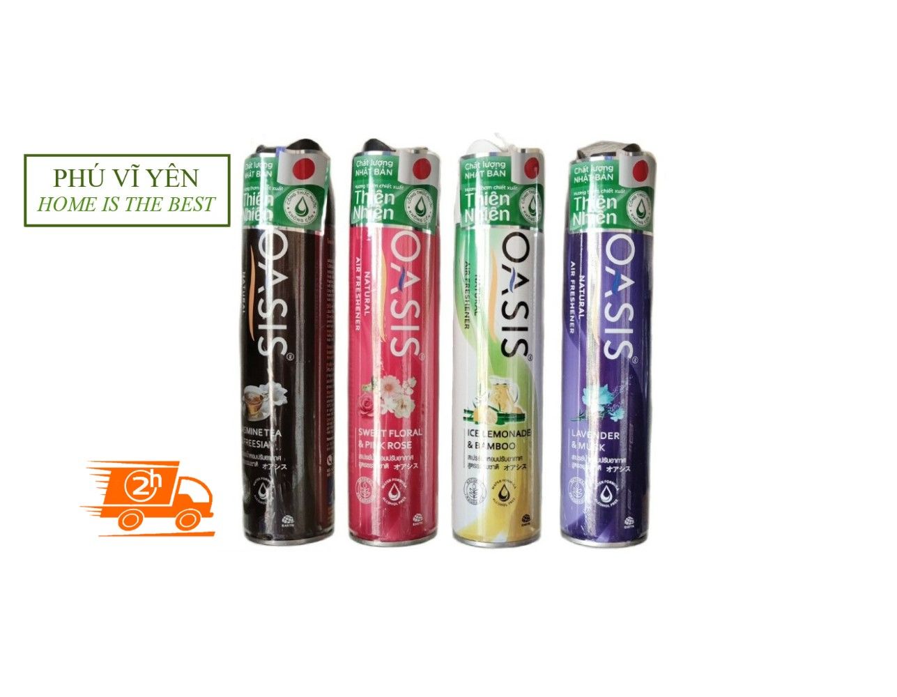 Xịt thơm phòng thiên nhiên oasis 320ml chất lượng nhật bản