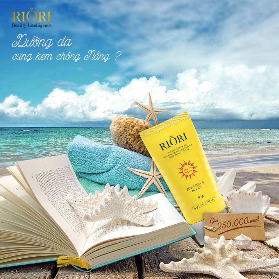 Kem chống nắng Riori - Sun Cream SPF 50+++ 50g