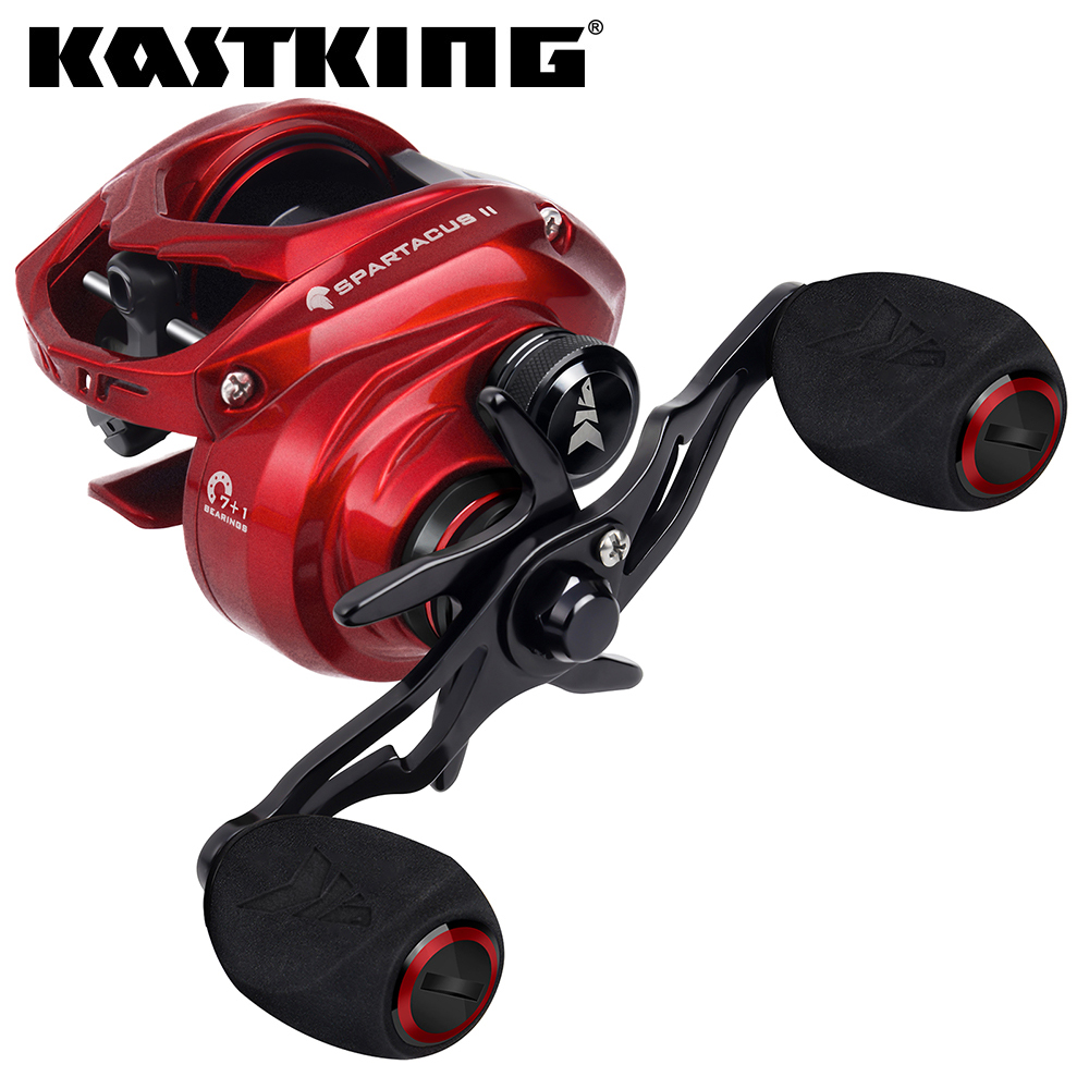 KastKing Máy câu cá Spartacus II ống cuộn dây câu 7+1BB 7.2:1, sức kéo tối đa 8kg-INTL