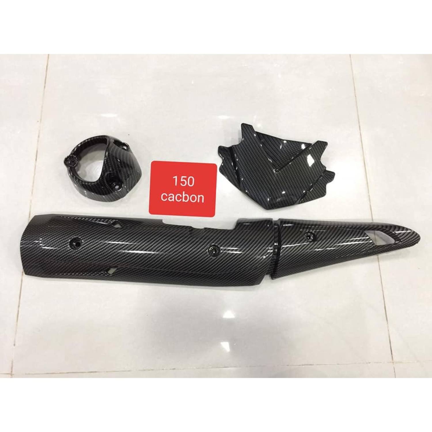 Bộ ốp pô mão exciter 150 carbon - tân thành