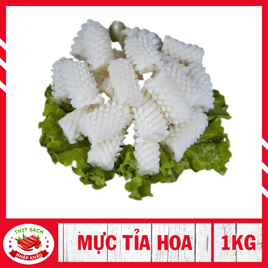 [ HỎA TỐC 2H - HCM ] Mực tỉa hoa - Mực ống cắt hoa ( 1KG  ) thơm ngon, chế biến nhiều món