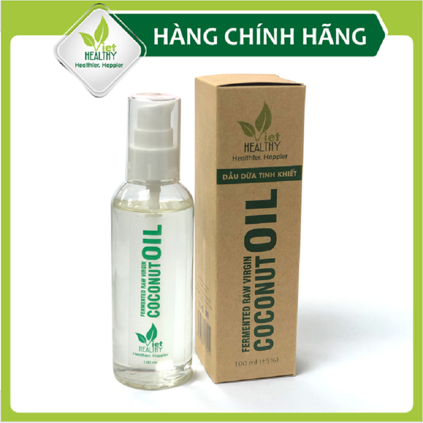 Dầu Dừa Lên Men Tách Lạnh Tinh Khiết VietHealthy 100ml