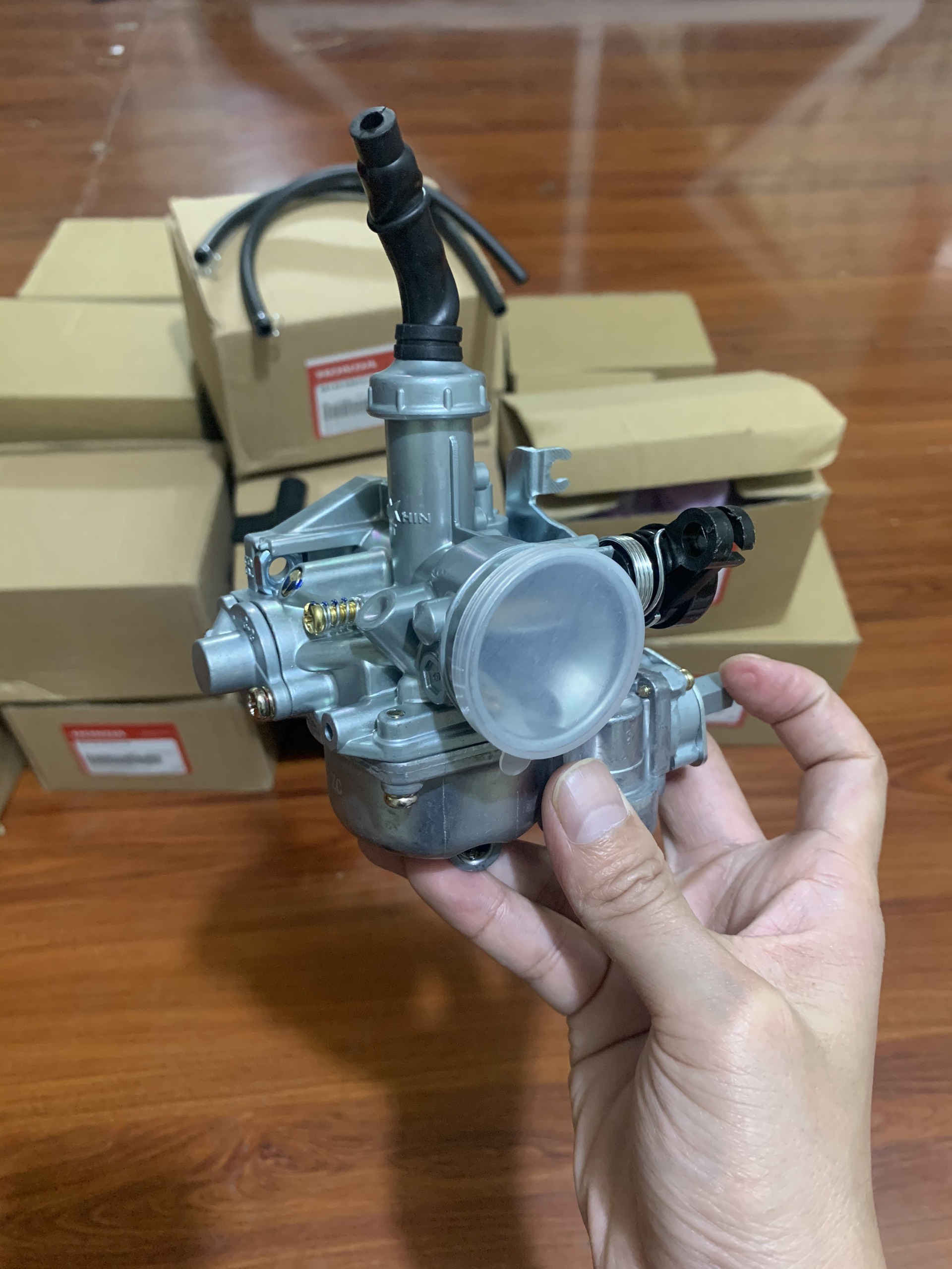 Bình xăng con chế Hòa khí xe wave A, RS, S100 honda BB