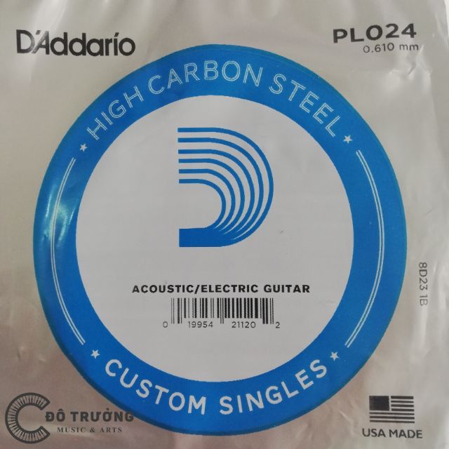 Dây lẻ số 3, 4, 5 ,6 - Dây đàn Guitar D'Addario loại cao cấp - Dây lẻ số 3