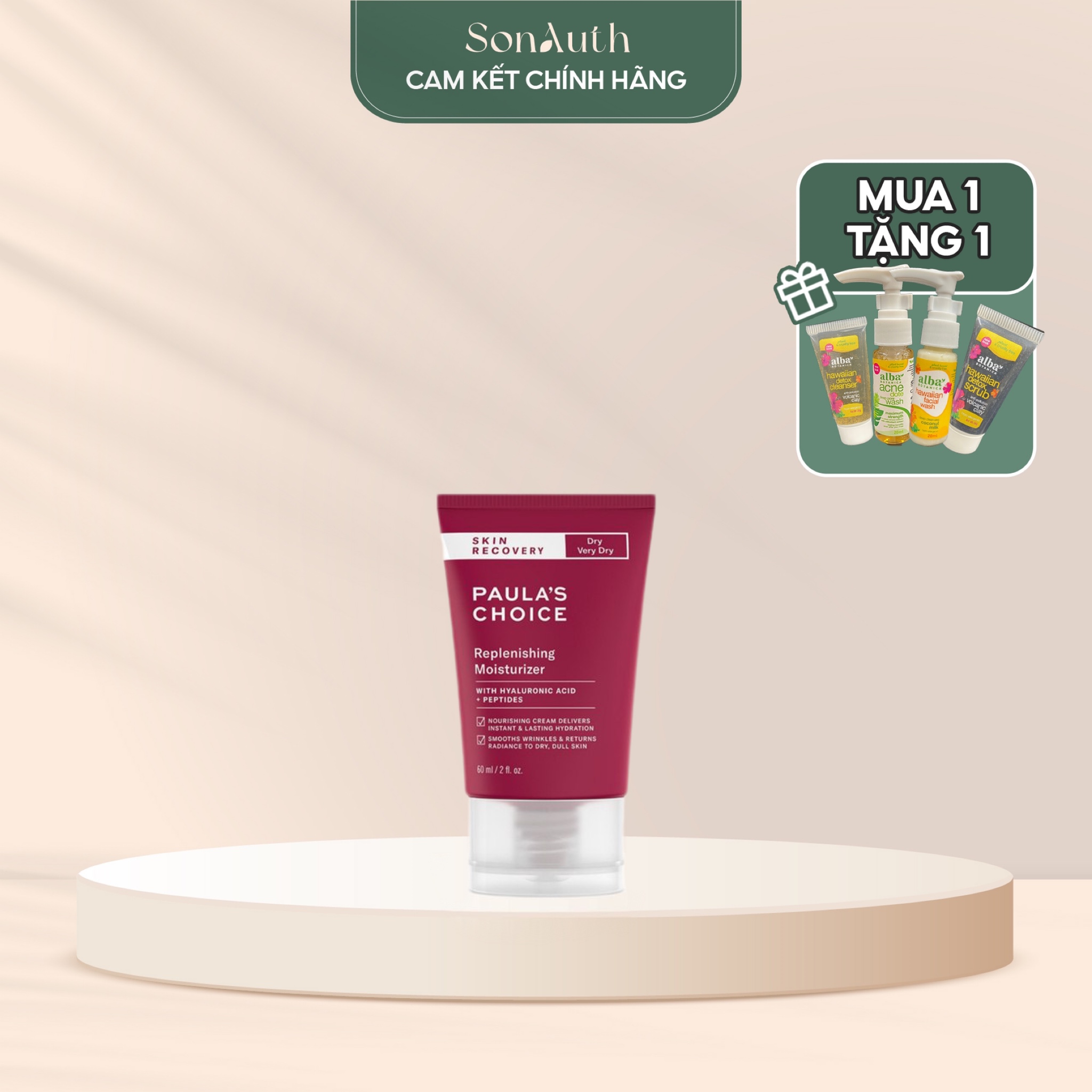 Kem Dưỡng Ẩm Phục Hồi Paula's Choice Skin Recovery Replenishing Moisturizer 60ml