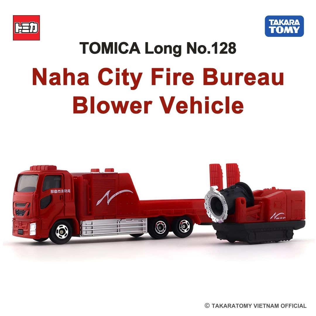 Mô hình siêu xe cứu hỏa Long Tomica No.128 Naha City Fire Bureau 981787 Fullbox Chính Hãng Takara Tomy - Victoys