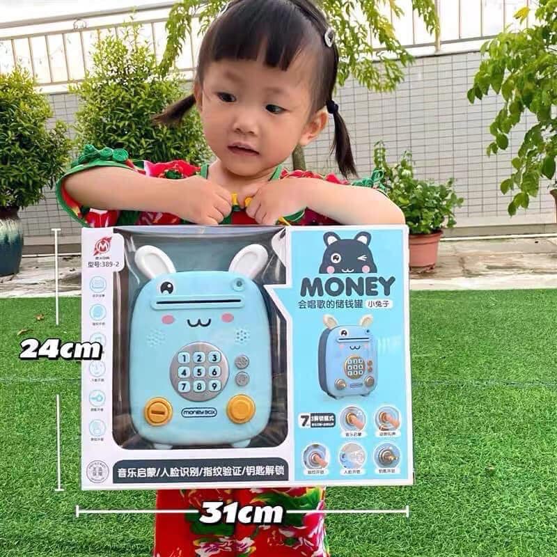 Két sắt mini, két sắt đựng tiền tiết kiệm hình ngộ nghĩnh, có nhạc cho bé