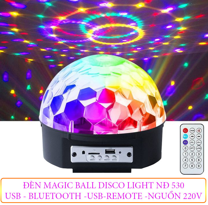 Đèn sân khấu Đèn trang trí quả cầu xoay 7 màu đa dạng mẫu mã nguồn USB hoặc phích cắm điện 220V
