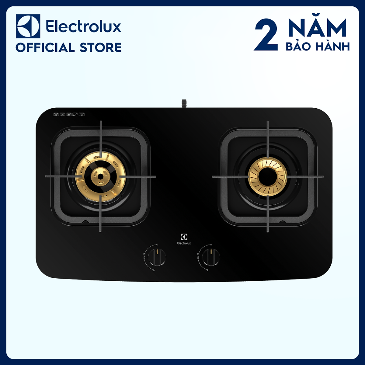 Bếp ga đôi electrolux etg7266gkr chính hãng 100% trưng bày mới 98-99% tiết kiệm 15% gas- bảo hành 24 tháng