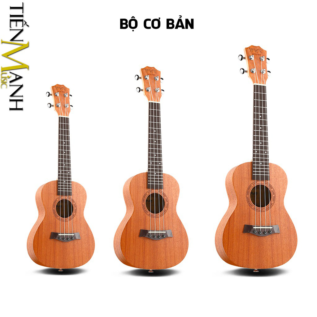 Đàn Ukulele Concert, Tenor, Soprano Chính Hãng BWS B01 - Bảo trì trọn đời (Uku Gỗ Mahogany Tiến Mạnh Music nhập khẩu)