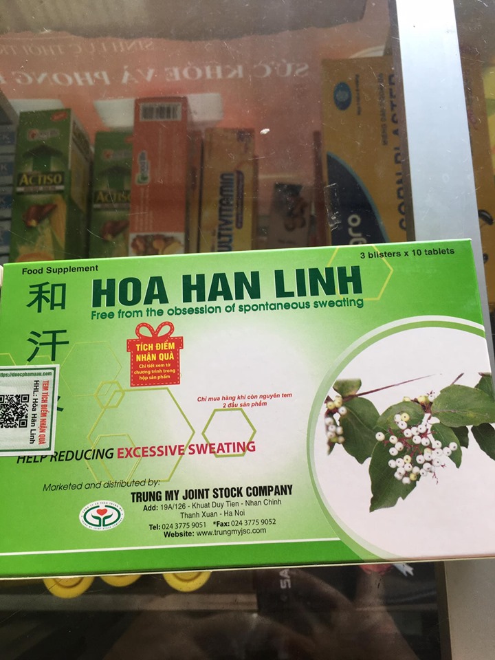 HÒA HÃN LINH CHÍNH HÃNG GIÚP GIẢM MỒ HÔI TAY CHÂN HIỆU QUẢ