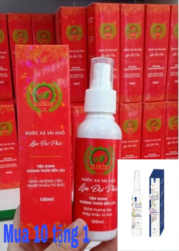 Combo 10 chai xả vải khô Lâm Đại Phúc dạng xịt hương Comfor. Tặng kèm 1 chai xả vải khô Sona