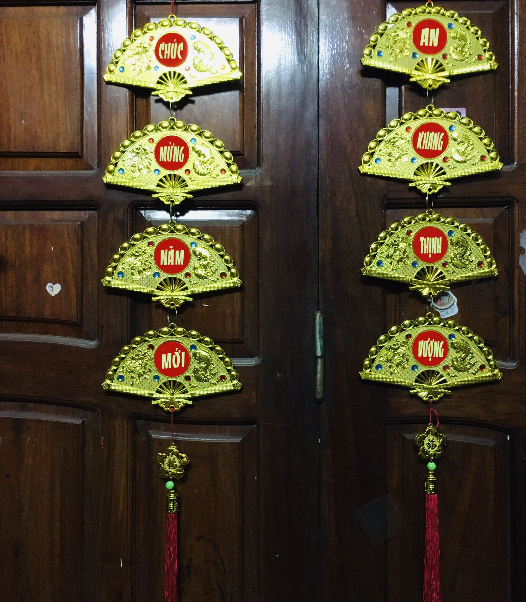 1 đôi liễng quạt cá lớn trang trí tết mạ đẹp loại 1