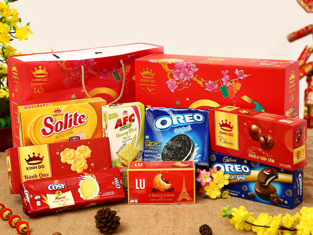 (Các Mẫu) Set Quà Tết Bánh Hãng Ngon Đẹp Mắt
