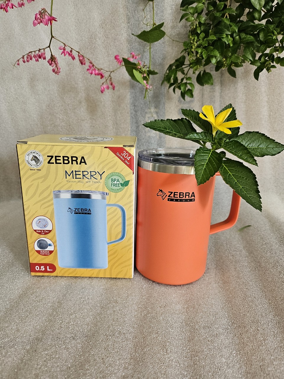 Ca mery 500ml giữ nhiệt inox zebra - 912713