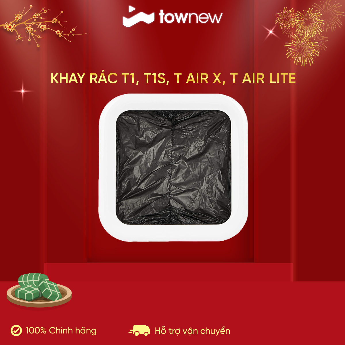 Khay đựng rác/ Túi rác dành cho thùng rác thông minh Townew T1, T1S, T Air X, T Air Lite _ Hàng chính hãng