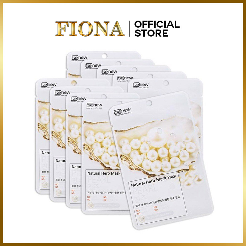 Mặt Nạ Dưỡng Ẩm Trắng Da Ngọc trai Benew Natural Herb Mask Pack Cao Cấp Hàn Quốc - Hàng chính hãng