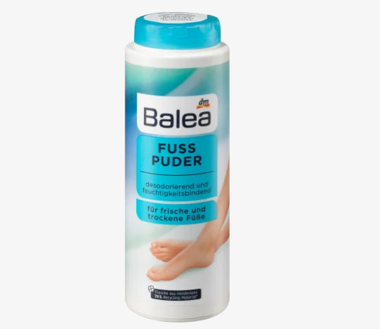 Bột khử mùi và ngăn mùi hôi chân Balea Fuss Puder, hàng Đức