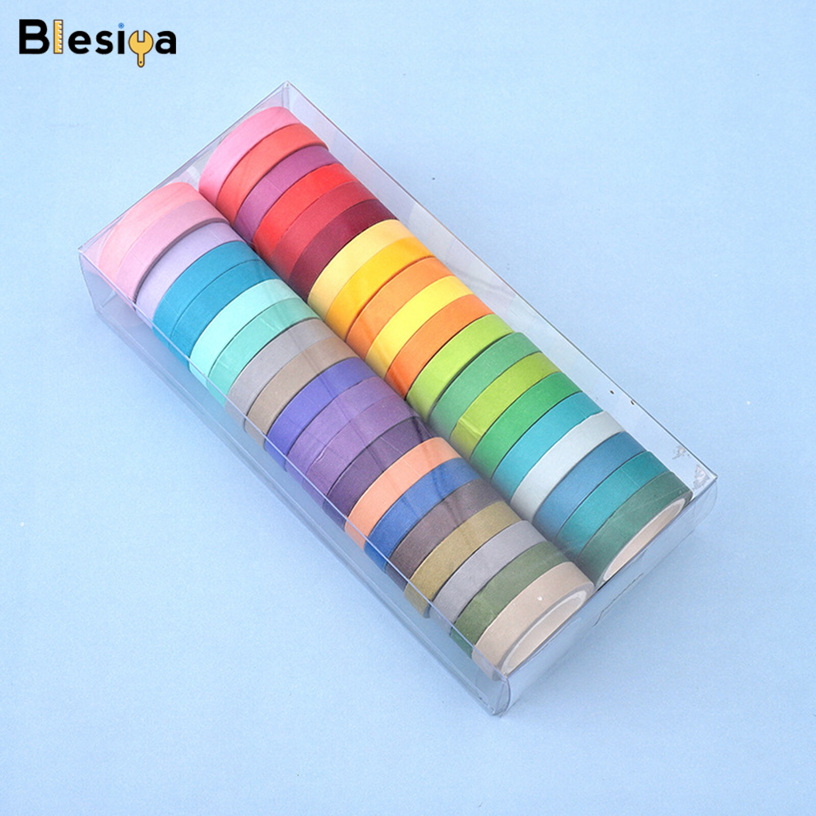 Blesiya 40x Washi Tape Colorful Decorative Adhesive Paper Tape for DIY