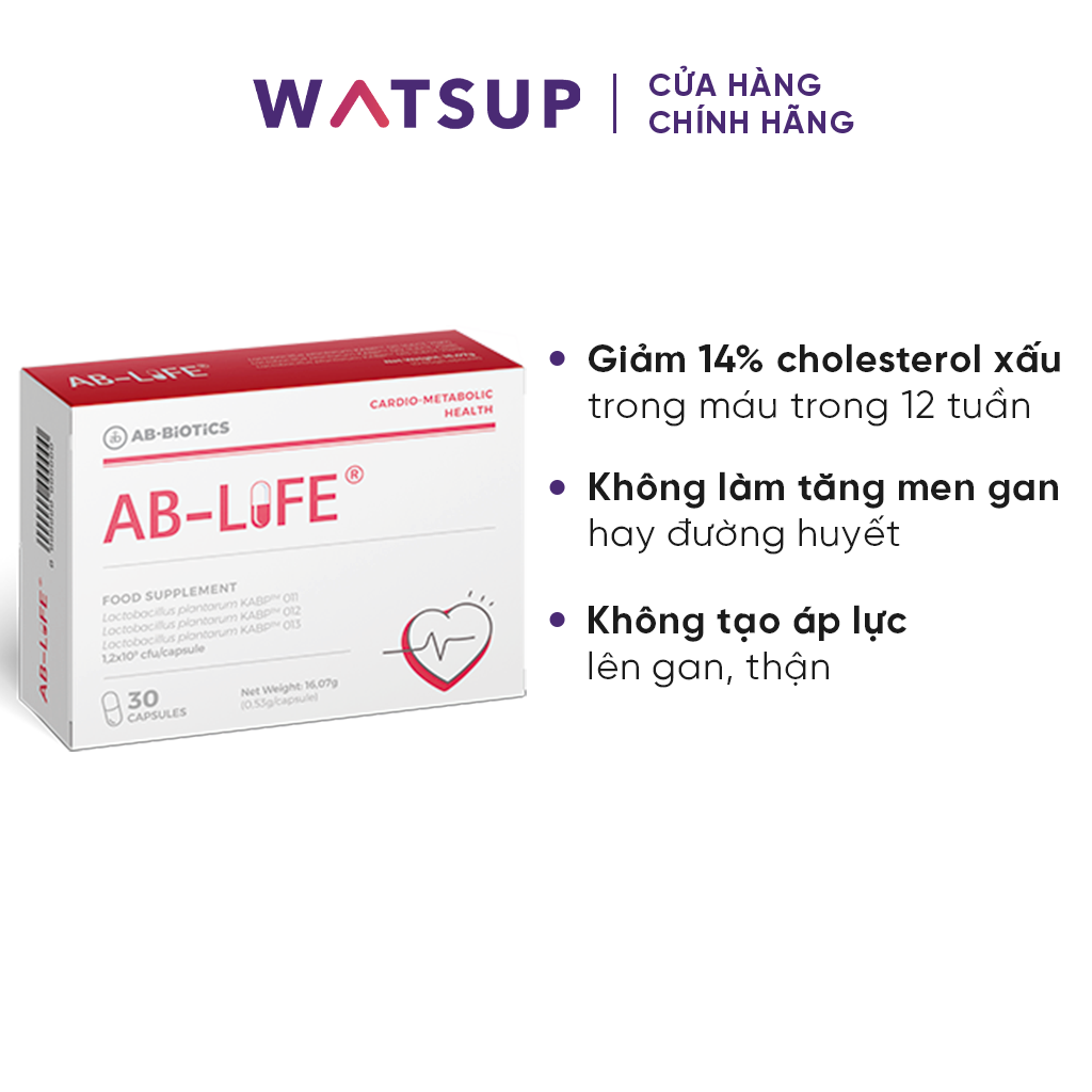 Men vi sinh giúp làm giảm mỡ máu ab life ab-biotics