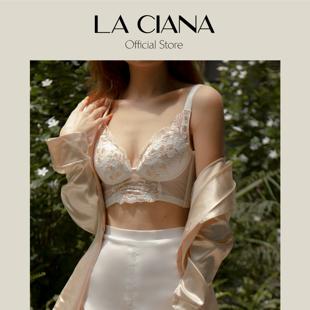 Ludovica bra áo lót ren cao cấp - bra 00016 - la ciana - màu trắng