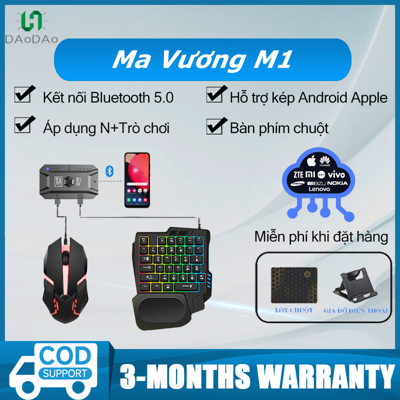 Bộ bàn phím chuột + dock điện thoại g6 - m1 pro chơi game siêu nhạy + - k1351