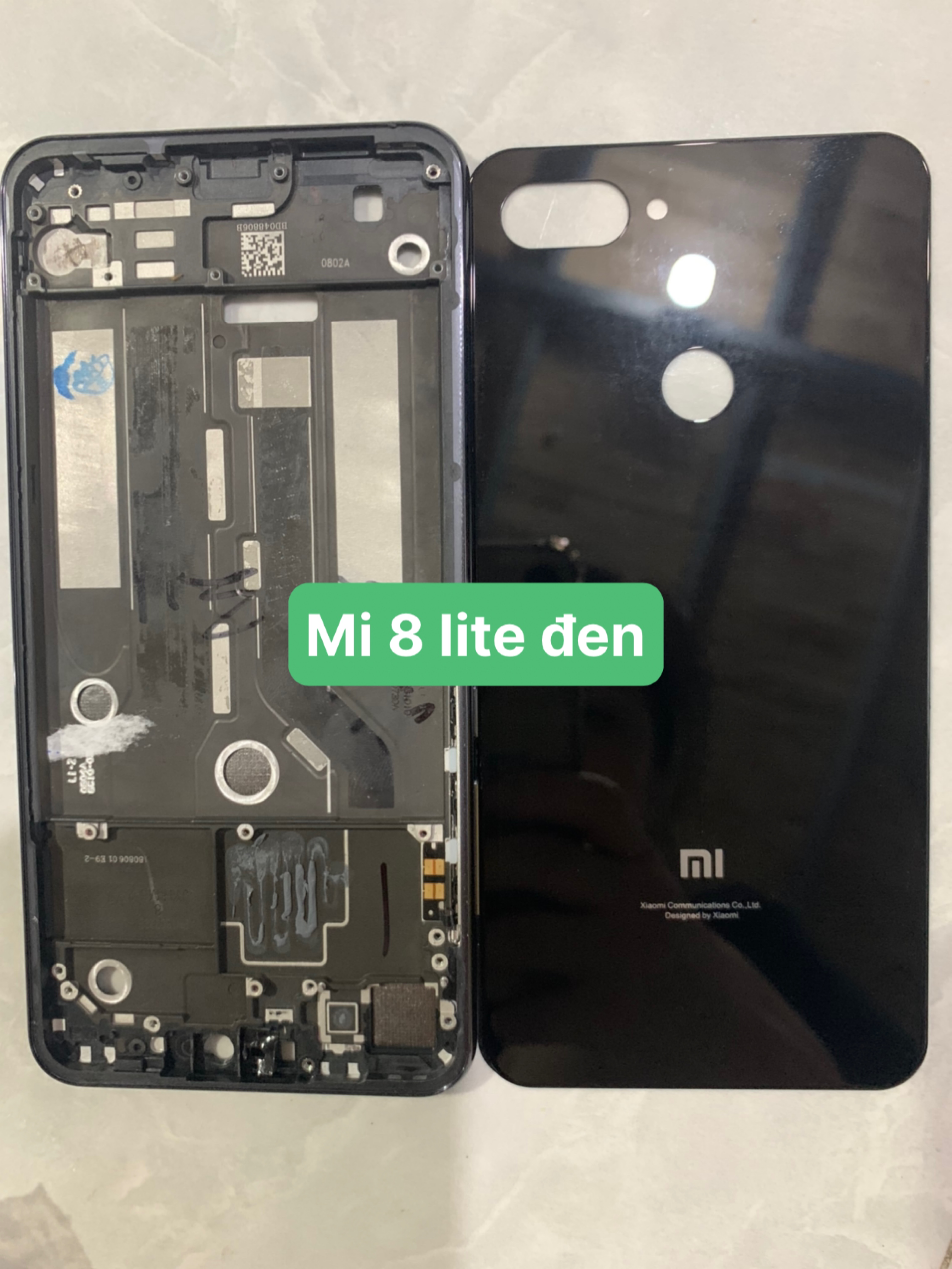 Bộ vỏ / khung viền điện thoại zin new xiaomi redmi mi 8 lite