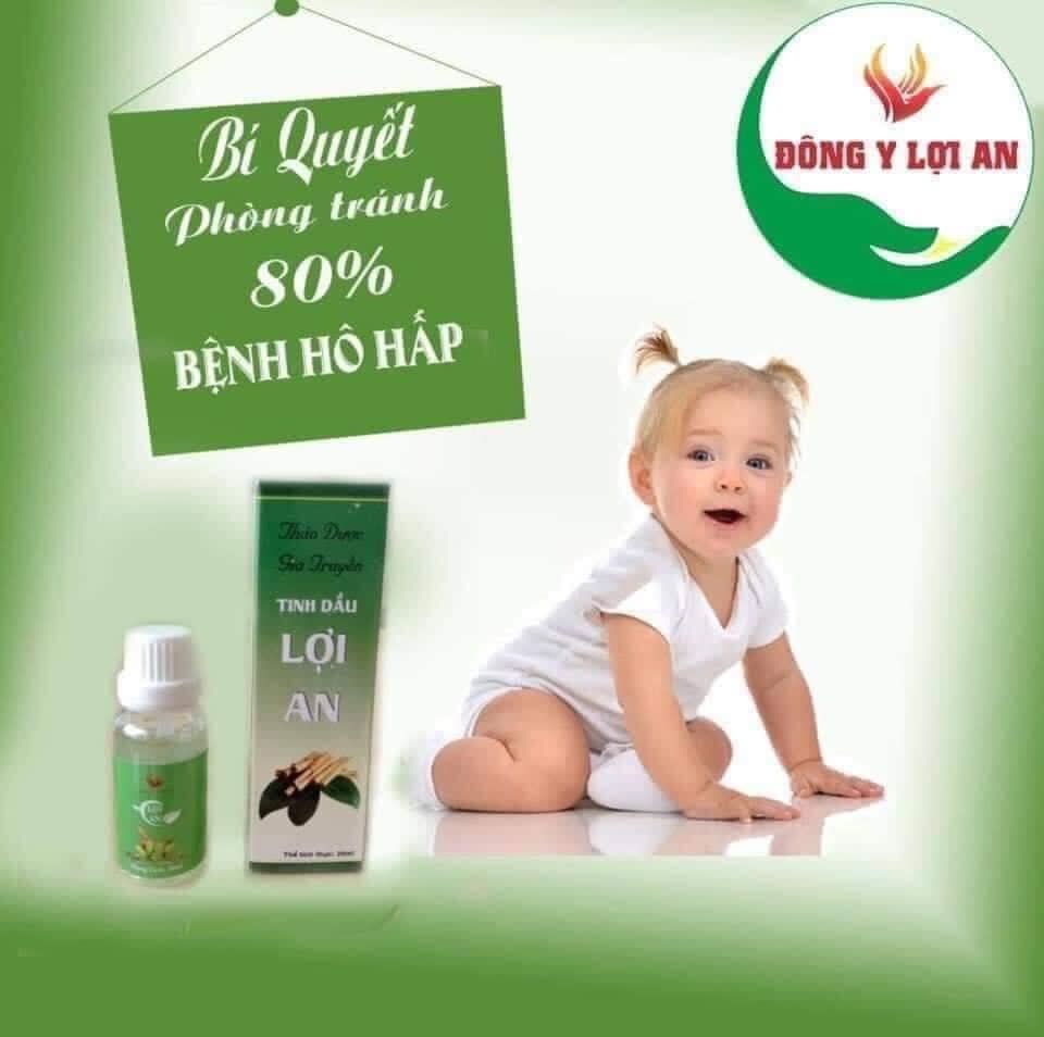 Tinh Dầu Lợi An , Bé Khỏe mẹ an tâm. Châm dứt tình trạng ho đờm sụt sịt thời điểm giao mùa