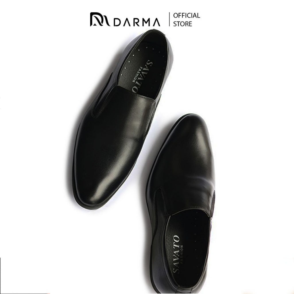 Giày Lười Nam Trung Niên Công Sở Cao Cấp DARMA Giầy Tây Da Slipon Màu Đen Sang Trọng Trẻ Trung Lịch Lãm