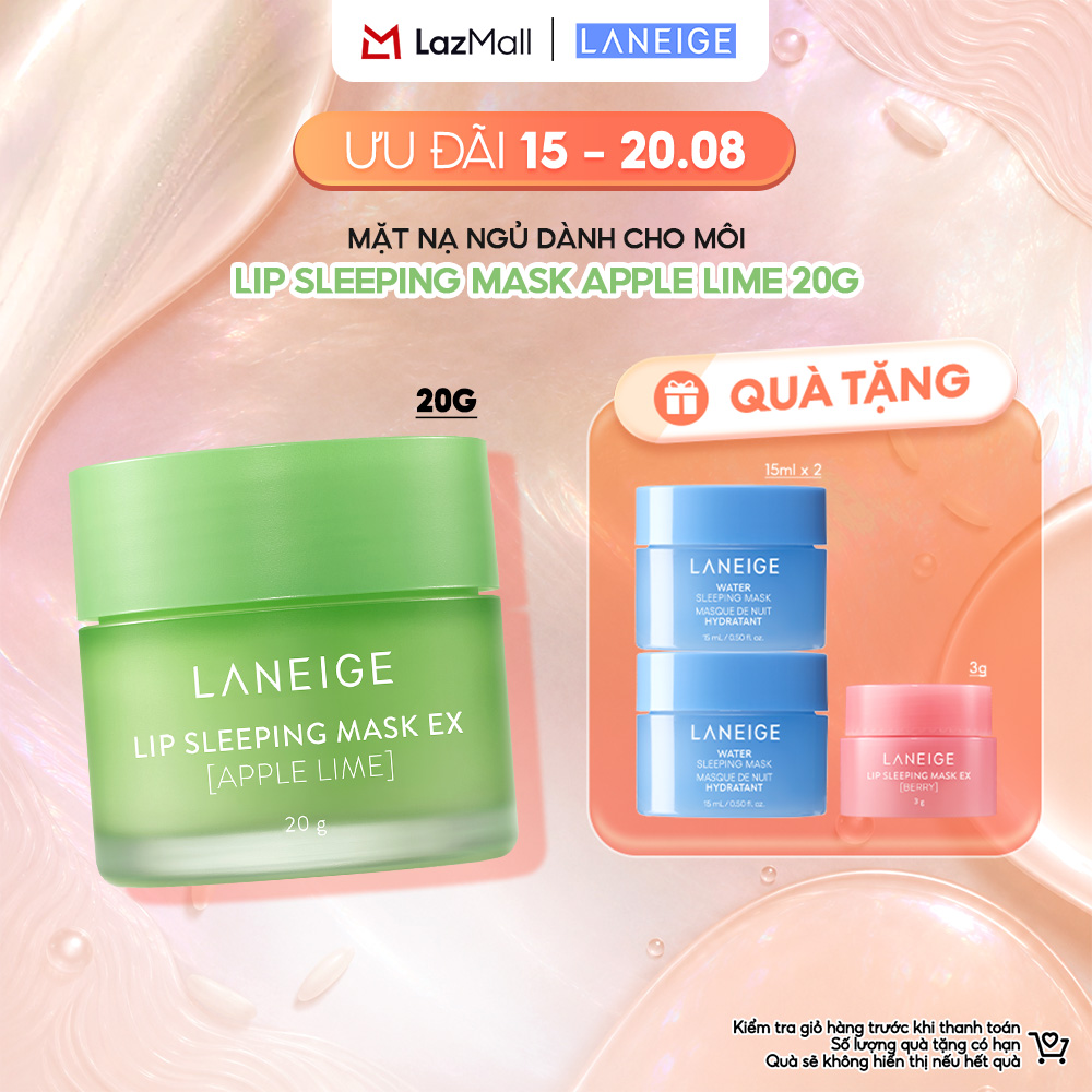 Mặt nạ ngủ cho môi hương táo Laneige Lip Sleeping Mask Apple Lime 20g