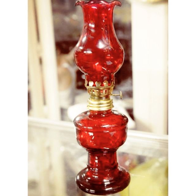 Đèn Dầu Lưu Ly Dáng Cao đồ thờ cúng 2 màu trắng đỏ