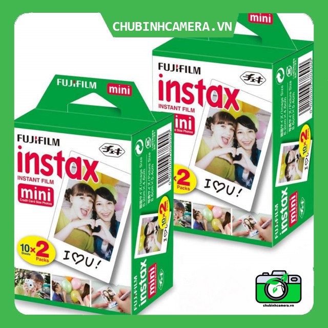 Combo 2 Hộp Giấy Ảnh Lấy Ngay Fujifilm Instax Mini Instant Film