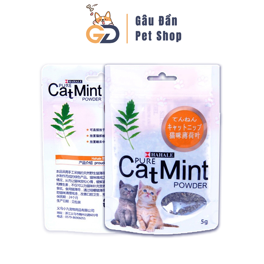 Cỏ Mèo - Cỏ Canip Cho Mèo  Cỏ Bạc Hà Cat Mint Cho Mèo 5Gr