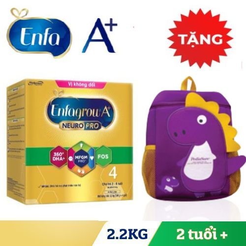 Tặng  Balo khủng long lớn Sữa bột Enfagrow A+ Neuropro 4 – 2.2kg