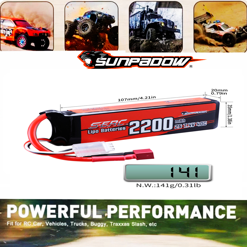 [Tặng kèm dây buộc pin] Pin Lipo 2S 7.4V 2200MAh 40C B aterry Đồ Chơi Điều Khiển Từ Xa Lipo Tải Xe Tăng Trò Chơi Buggy Thuyền Pin