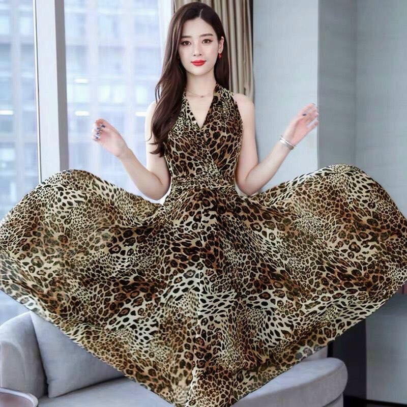 ĐẦM XOÈ DA BEO CỰC ĐẸP.