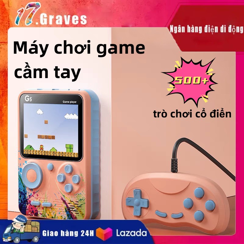 Máy chơi game cầm tay sup mini - g5，thần thánh , máy chơi game, máy chơi điện tử , máy chơi game giá rẻ , 500 trò chơi retro，bảng điều khiển trò chơi 1/2 người chơi