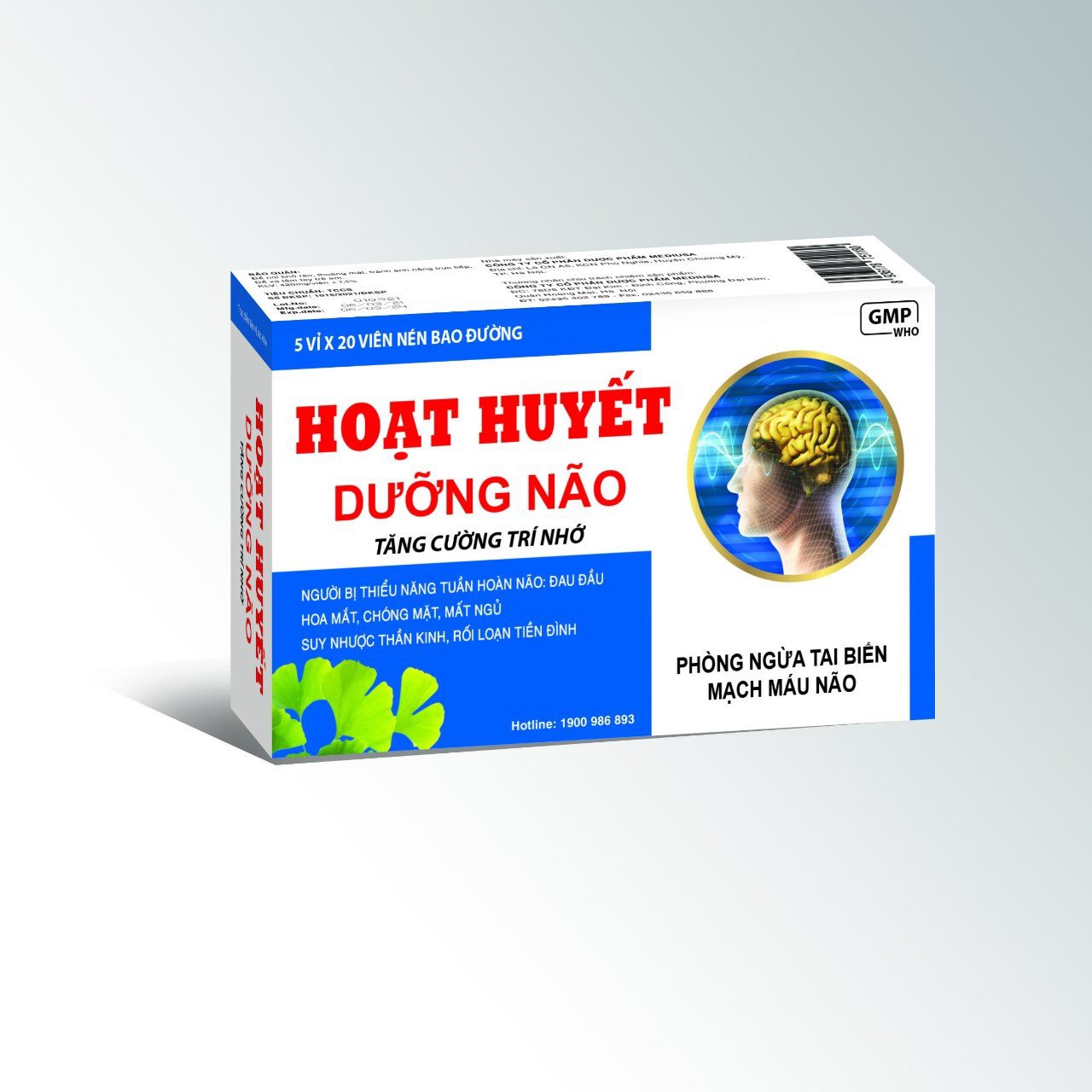 Hoạt huyết dưỡng não Citicolin giảm đau đầu, hoa mắt, chóng mặt, rối loạn tiền đình