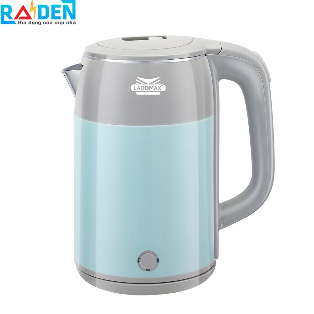 Ấm đun siêu tốc 2 lớp ladomax ha-883 dung tích 2.5l, lòng ấm inox 304 không hoen rỉ