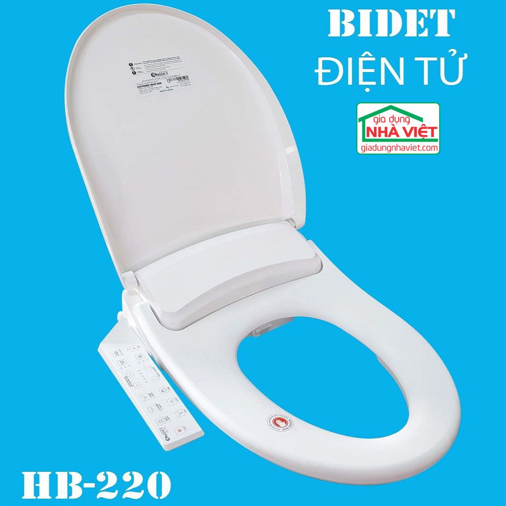 Nắp bồn cầu điện tử Hyundae Bidet HB-220 sưởi xịt – sấy khô – rửa cho trẻ em