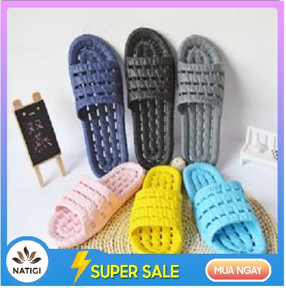 Dép lê xốp nam nữ đi (mang) trong nhà, văn phòng, nhà tắm chất liệu nhựa đúc nguyên khối siêu nhẹ, chống trơn DVS01