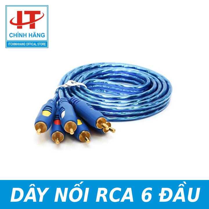 Dây loa av 6 đầu rca dài 1.5m chống nhiễu